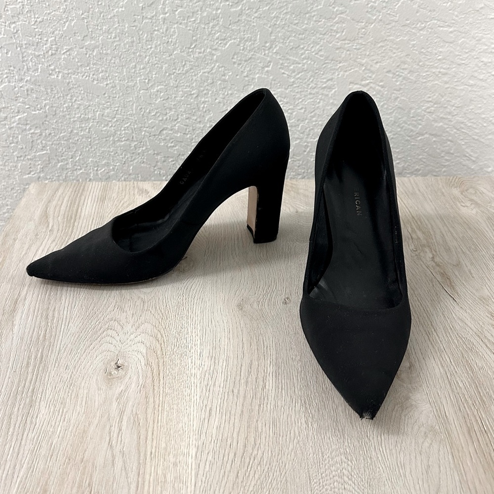 Womens Good American Chunky Heel Pointed Toe